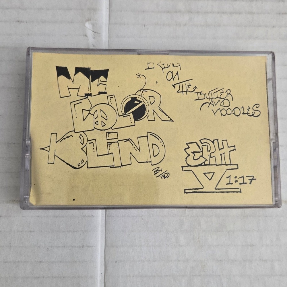 MC Color Blind Down On The Butter And Noodles Cassette Christian Rap Demo 90s